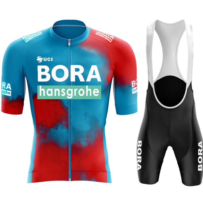 Uniforme da Ciclismo UCI BORA Abbigliamento Uomo Uomo Estate 2026 Set Maglia Pantaloncini Abbigliamento Bicicletta Salopette Abbigliamento Bici Maglia Pantaloni Mtb Ciclismo