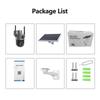LS VISION Kamera solarna 4K 8MP 4G/WiFi z podwójnym obiektywem i podwójnym ekranem, zasilana bateryjnie, CCTV, wykrywanie ruchu, śledzenie ludzi, kamery monitoringu