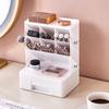 6-Grid Oblique Pen Holder Solid Color Cosmetics Storage Box Stationary Organizer  Home