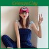 Vintage Summer Fashionable Baseball Cap With English Letter Embroidery For Women