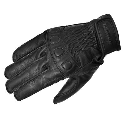 Motorcycle Vintage Leather Gloves Black XL Genuine Leather for and Autumn GK-720 Spring, Summer,