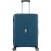 Set of 3 Expandable Hard Trolley Suitcases Polycarbonate - LYS Paris 2401/3 - Blue