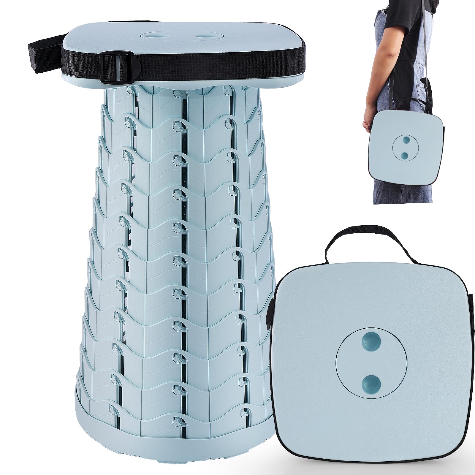 

Складной стул G GO HO, телескопический, квадратный, компактный, удобный для переноски, стул для отдыха на открытом воздухе, стул для кемпинга, легкий, грузоподъемность 220 кг, регулируемый в 10 положениях