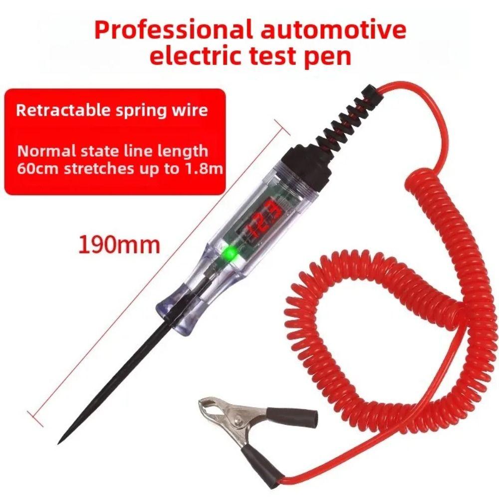 6V 12V 24V Voltage Circuit Tester Auto Diagnostic Light Bulb Electric Measuring Pen  DC Car Scanner
