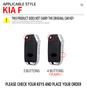 Interior Mouldings Zinc Alloy Silicone Car Key Case Cover Protection Shell For Kia Sportage Ceed Xceed Sports K5 Seltos 2019 202