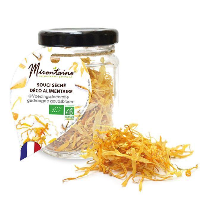 Souci séché bio comestible pour pâtisserie