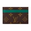 Double Card Holder Borneo Green/Brown Monogram Canvas Unisex Wallets M12839