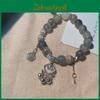 Elegant New Chinese Style Bracelet With Alloy Peace Lock Beads And Vintage Charm