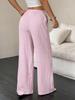 2025 Autumn European & American Style Women's Solid Color Straight-Leg Casual Pants