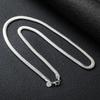 16/18/20/22/24 Inch 6MM Flat Snake Bone Chain Necklace Women Men Wedding Fashion Jewelry Charm Gifts