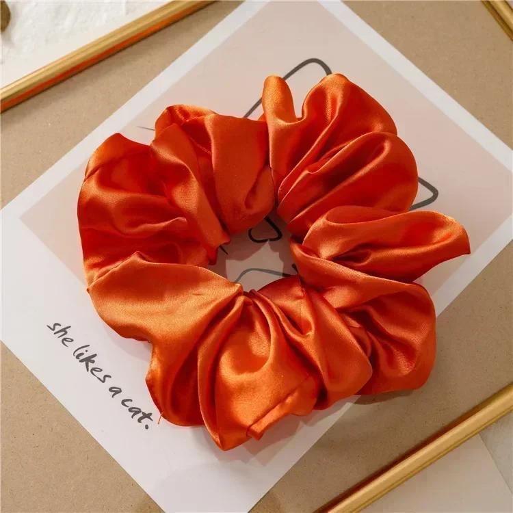 Sweet Temperament Fashion Exaggerated Hair Band Hair Accessories Retro Wrinkle Chiffon Scrunchies for Women Girls
