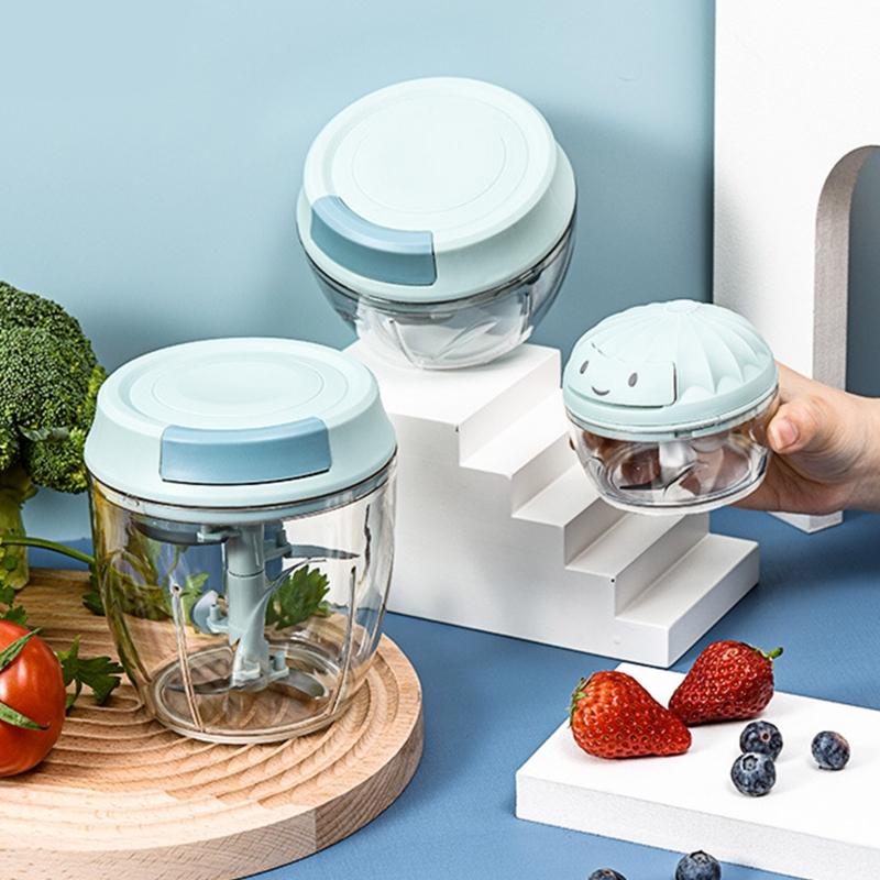 Hand Chopper Garlic Press Vegetable Fruit Twist Shredder Manual Meat Grinder Chopper Garlic Crusher Cutter Home Kitchen