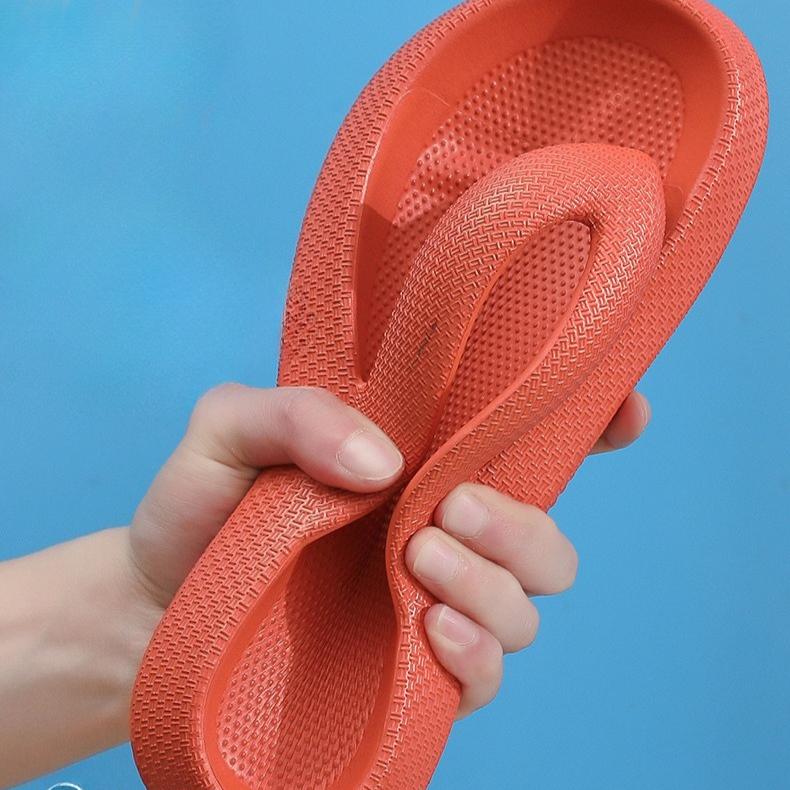 Flip-Flops Sommer Casual Tanga Hausschuhe Outdoor Strand Sandalen EVA Flache Plattform Bequeme Schuhe Frauen Paar Dicke Sohlen