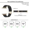 KALEBOL For Apple Watch Series 10 42mm/9 8 7 41mm/SE (2023) SE (2022) SE 6 5 4 40mm/3 2 1 38mm Milanese Metal Watchband