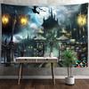 Horror Wizard Guitar Tapestry Wall Hanging Psychedelic Witchcraft Tapiz Art Residence Dormitory Decor