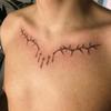 Thorn Clavicle Tattoo Patch Waterproof And Long-Lasting Men'S And Women'S Chest High-End Simulation Tattoos