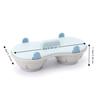 Double Cavity Egg Cooking Gadget Blue Orange Poached Egg Cup Practical Egg Poacher  Breakfast