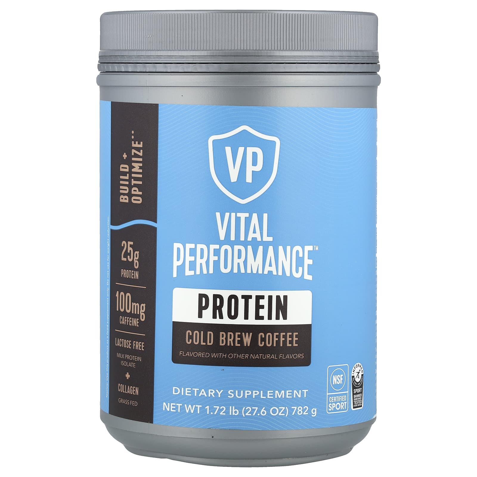 

Vital Performance Protein, Cold Brew Coffee, 782G (1.72Lb)