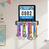 Wall Display Rack with Hooks for Awards and Medals