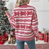 Cheers Christmas Round Neck Long Sleeve Sweater