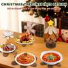 Set di Sottopentola Albero di Natale in Legno Naturale Tappetino Isolante Tavolo da Pranzo in Legno Massiccio Tappetino Anti Scottatura Pentola Regalo Festivo Creativo e Personalizzato Casa