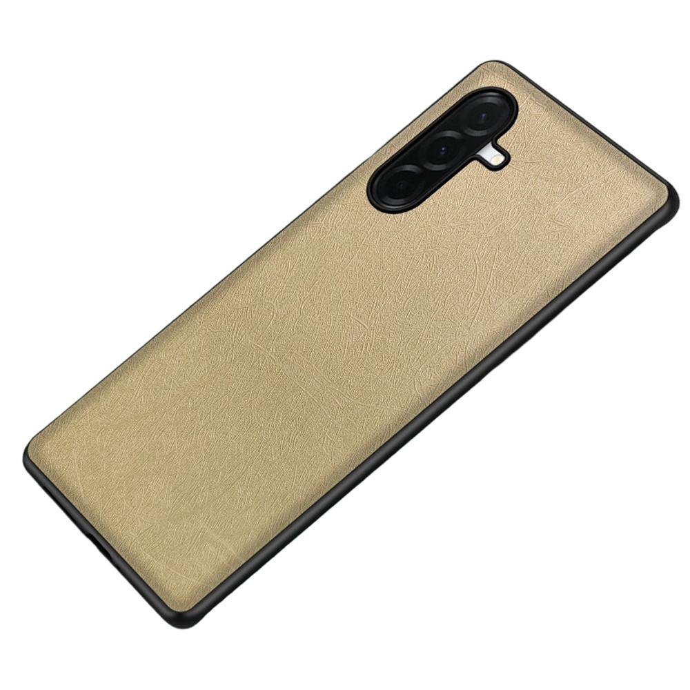 For Samsung Galaxy A37 5G Case Silk-Textured PU Leather Coated PC TPU Protective Phone Back Cover
