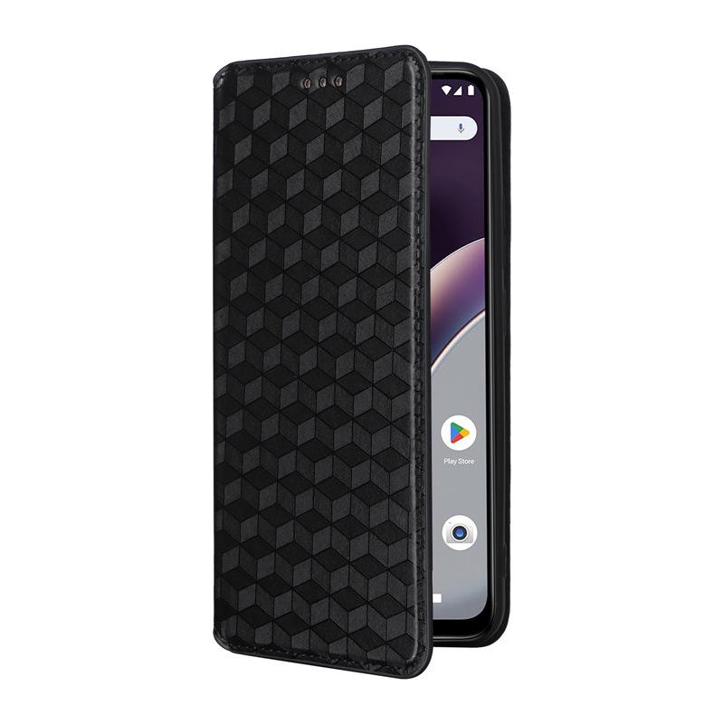 BLU C9 Leather Case: Multifunctional Protective Cover with Card Holder, Stand, and Magnetic Closure.