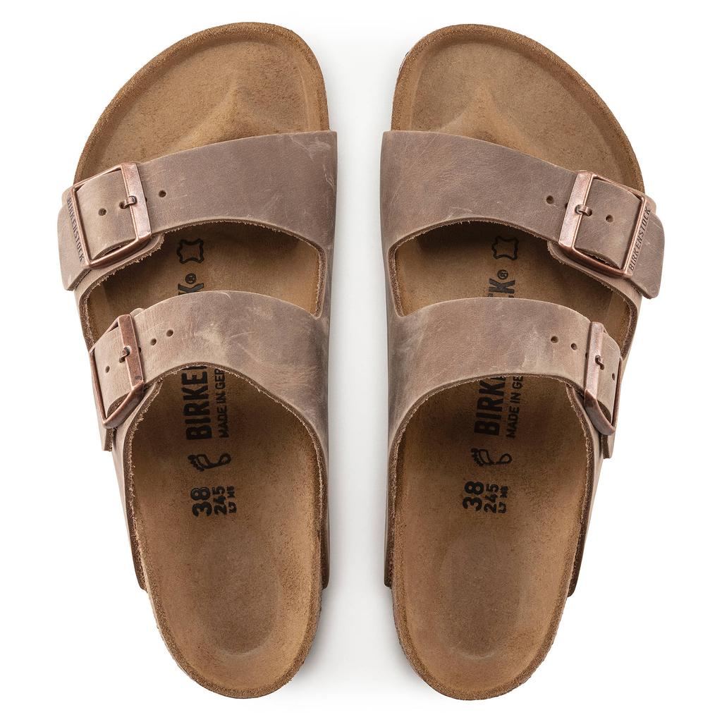 Men's Brown Birkenstock Arizona Tabacco Brown Narrow Sandals (0352203)