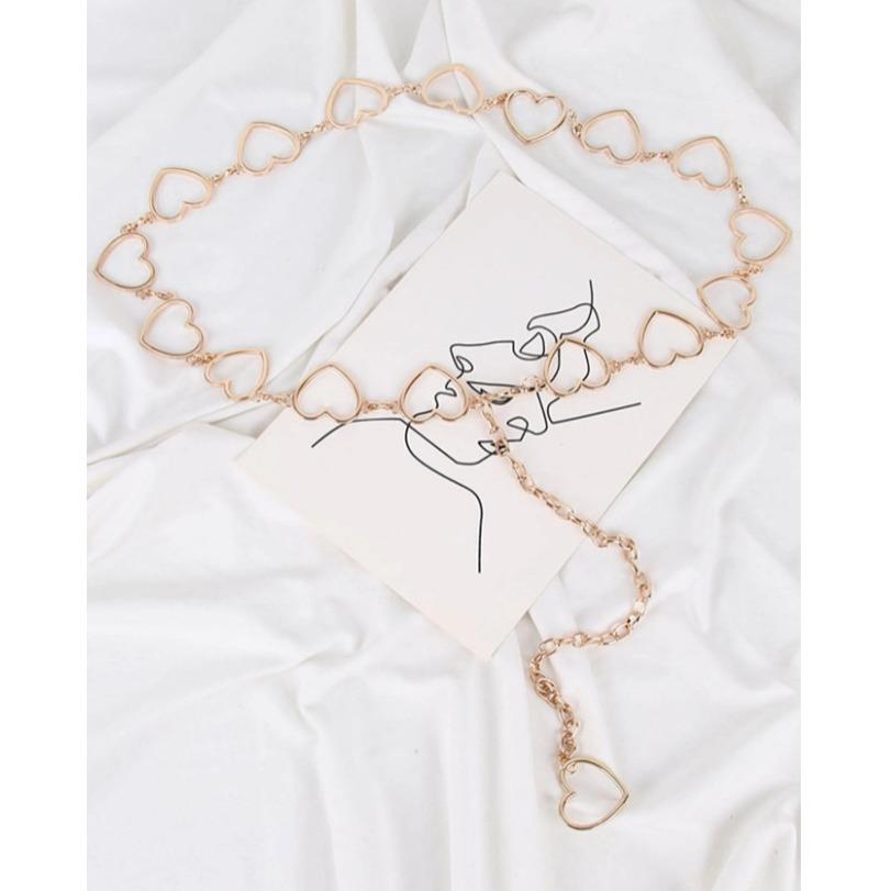 Fashionable Silvery Butterfly Belts for Woman 110cm Smooth Metal Chain Belts Summer Dress Belts