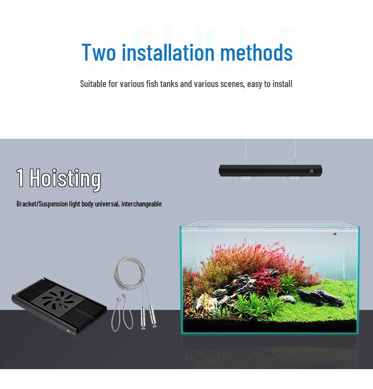 Wellcom Z250/Z400 Full Spectrum LED Aquatic Plant & Algae Bloom Color Enhancing Light