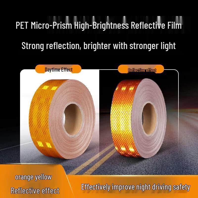 High-Visibility Yellow Reflective Warning Tape