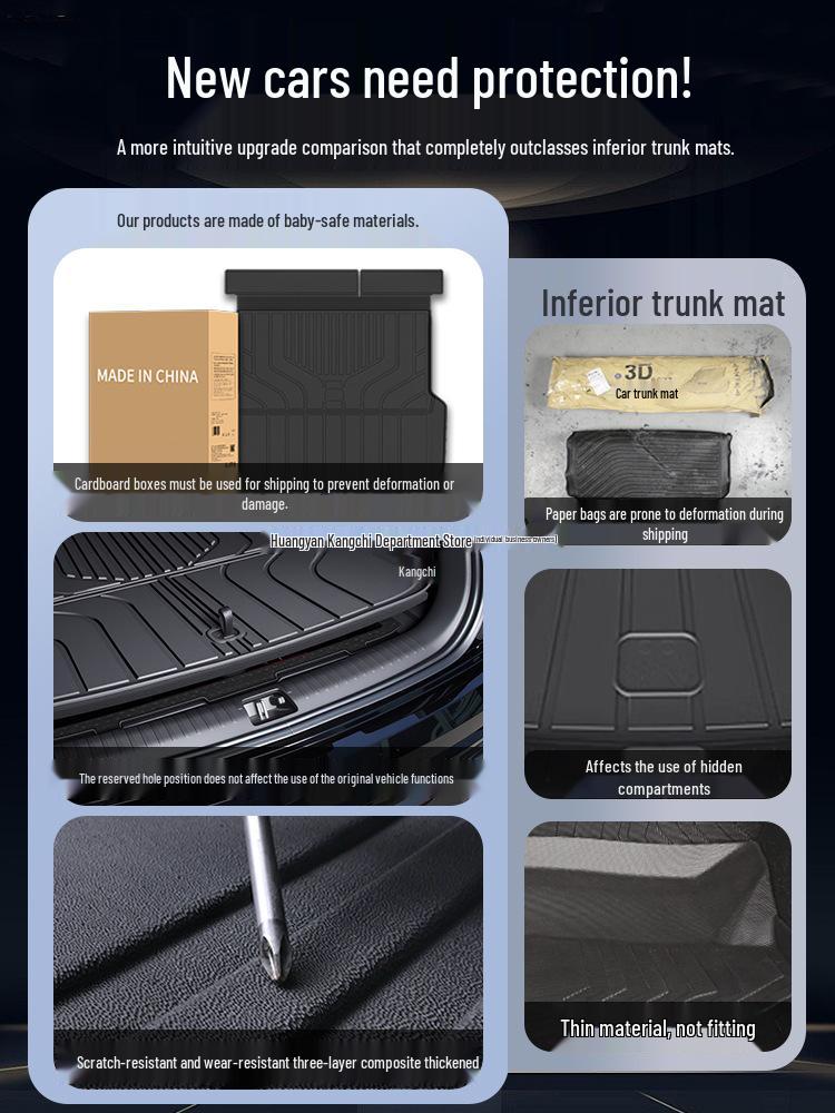 2026 Geely Xingyue L Trunk Mat TPE Tail Box Mat Accessory Set 21-26 Kangchi