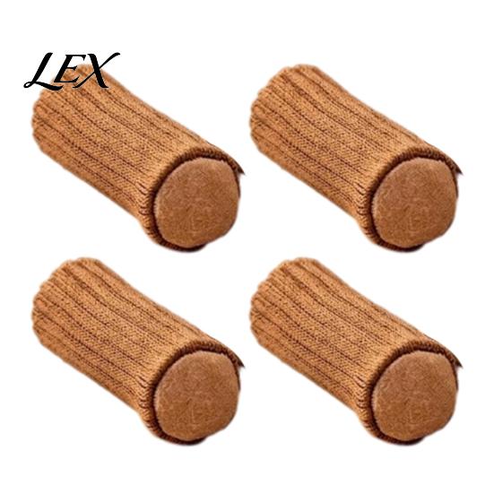 Anti Slip Chair Leg Protectors for Wood Floors Knitted Hardwood Floors, Heavy Duty Furniture Socks with Feet Covers Sewn-in Felt Pads, Anti-Slip