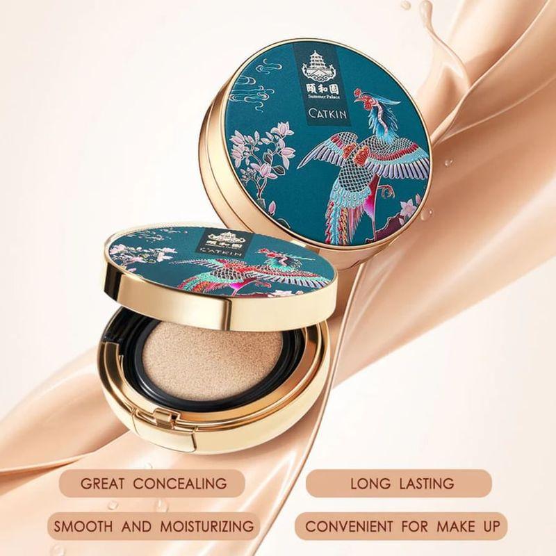 CATKIN - Palácový letní BB krém Moisture Cover BB Cream Cushion Foundation Set - 2 barvy