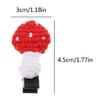 Crochet knitted Mushroom Hair Clips Sweet Cute Hair Barrettes Hairpin Decoration