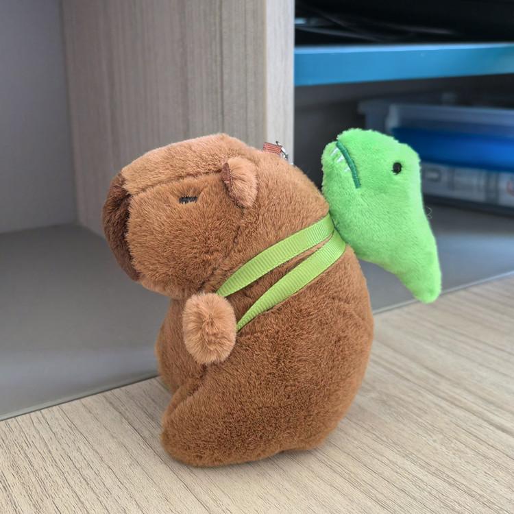 peluches Capybara Plush Keychain Bag Pendant Hanging Decoration Cute Stuffed Doll Toy Desktop Doll Ornament Car Keyring Kid Gift