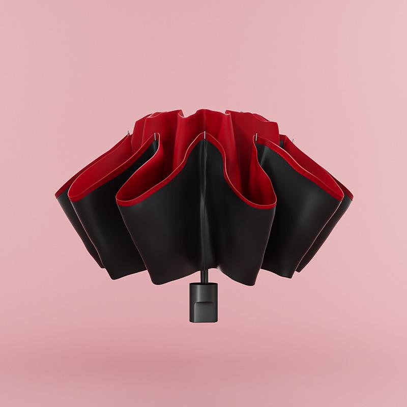 High-End Automatic Folding Sun & Rain Umbrella for Men - Large Size Sunscreen Sunshade