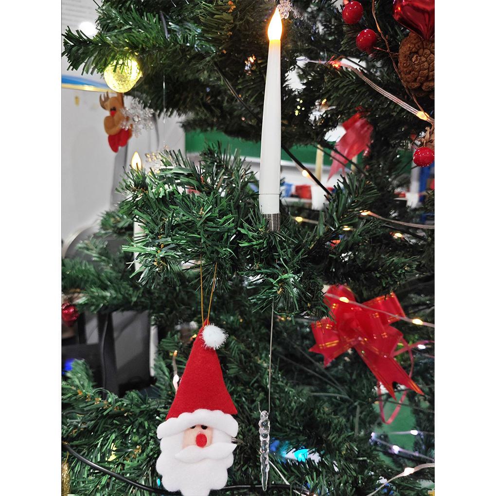 Christmas Tree With Remote Clear Ball Crystal Ball Hook, Christmas Decor With Crystal Hooks Tree Candles ,For Christmas  Decor