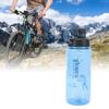 1500ml Sports Water Bottle Food Grade PC with Drinking Water Scale Fitness Jug for Gym Cycling Running
