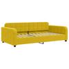 Daybed Yellow 90x200 Cm Velvet