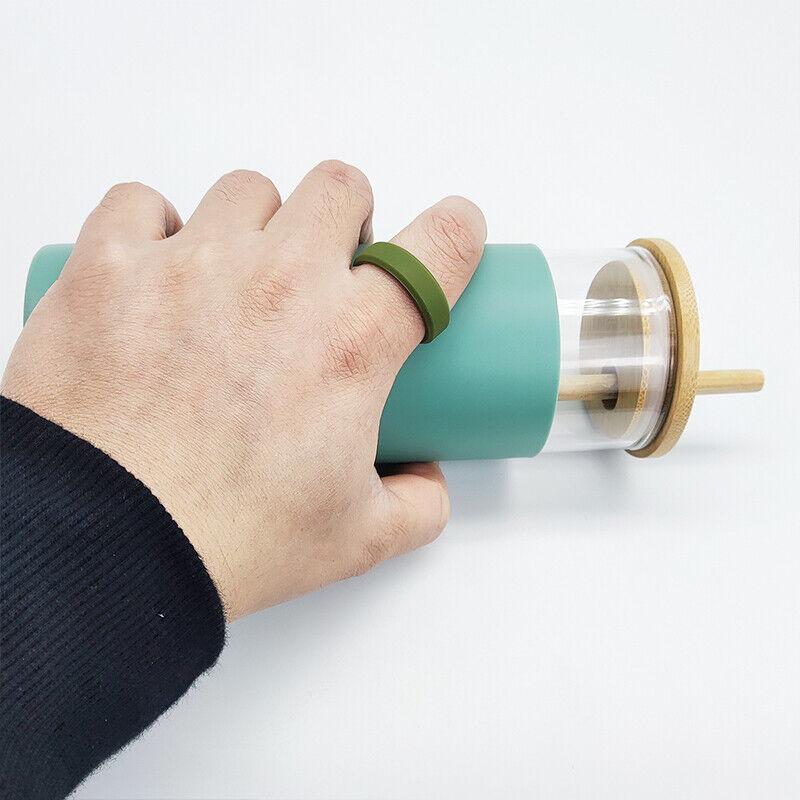 1 Stück Silikon Ehering Verlobungsring für Männer Frauen Gummiband Gym Sport -