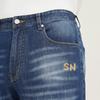 Septwolves Men's Fashion Straight-Leg Paint-Splatter Jeans