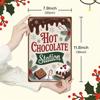 Putuo Decor 1pc Christmas Vintage Metal Tin Sign, Hot Chocolate Station, Wall Art Decor for Christmas Party, Gift for Birthdays,