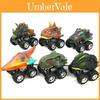 Set Of 6 Dinosaur Model Boomerang Cars Vibrant Mini Toy Gift For Kids
