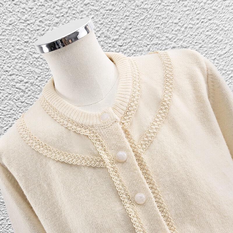 Silbaisha Damen Rundhals Langarm Strickpullover