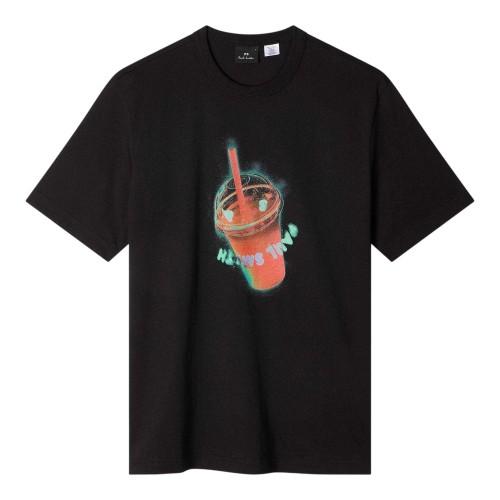 T-shirt Regular da Uomo Paul Smith Drink in Cotone
