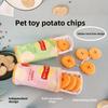 Pet Chew Toy Plush Snack Dispenser With Scented Flavored Chips For Dogs And Cats
