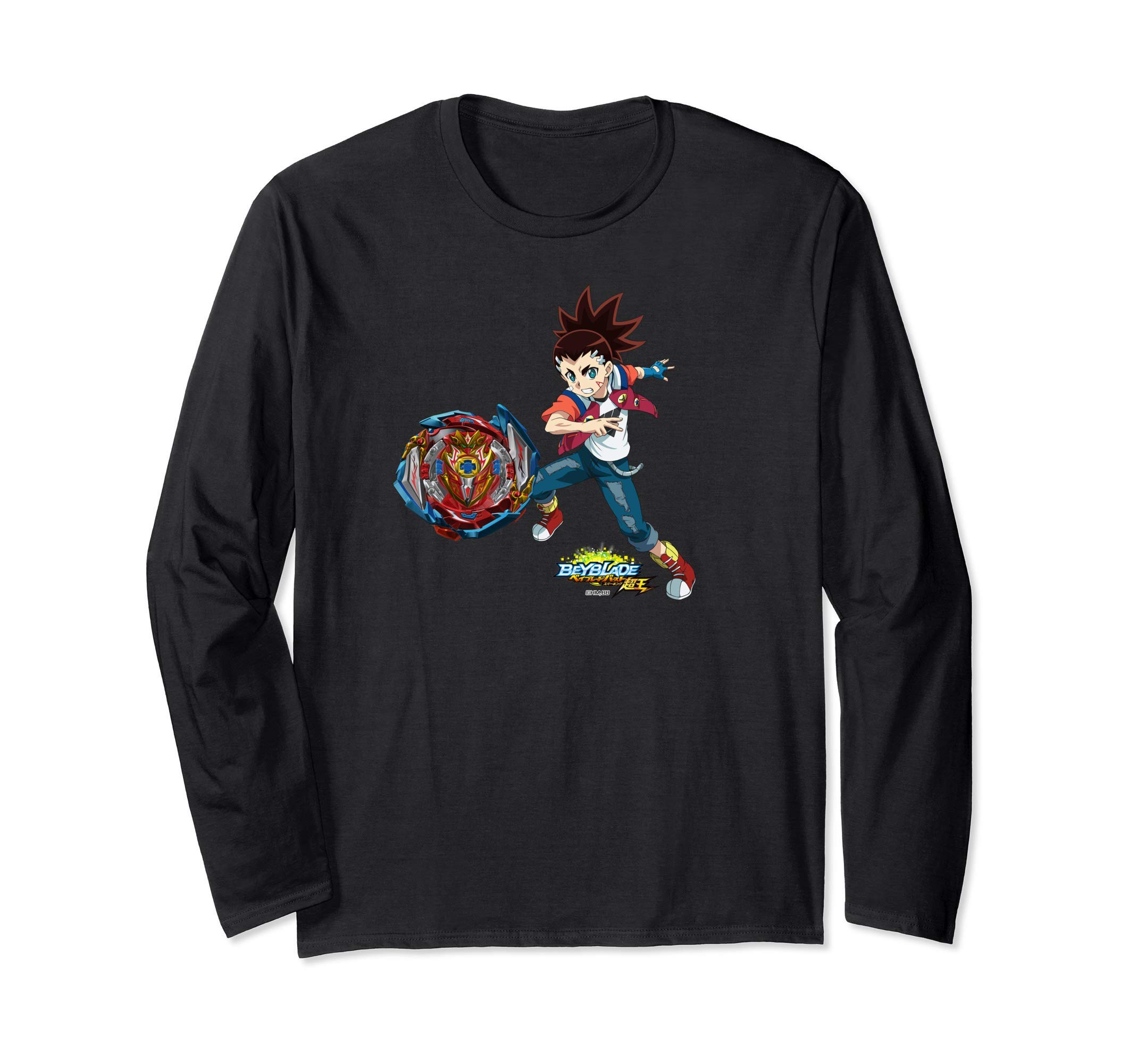

Beyblade Burst Sparking Aiga Akabane & Infinite Achilles Long Sleeve T-Shirt