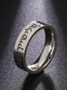 LIKGREAT Stainless Steel Shema Israel Ring Judaica Hebrew Letter Ethnic Israeli Blessing Ring for Women Amulet Jewish Jewelry