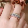 Luxurious European and American Trendy Full Diamond Ring for Women - Super Shiny Index Finger Jewelry